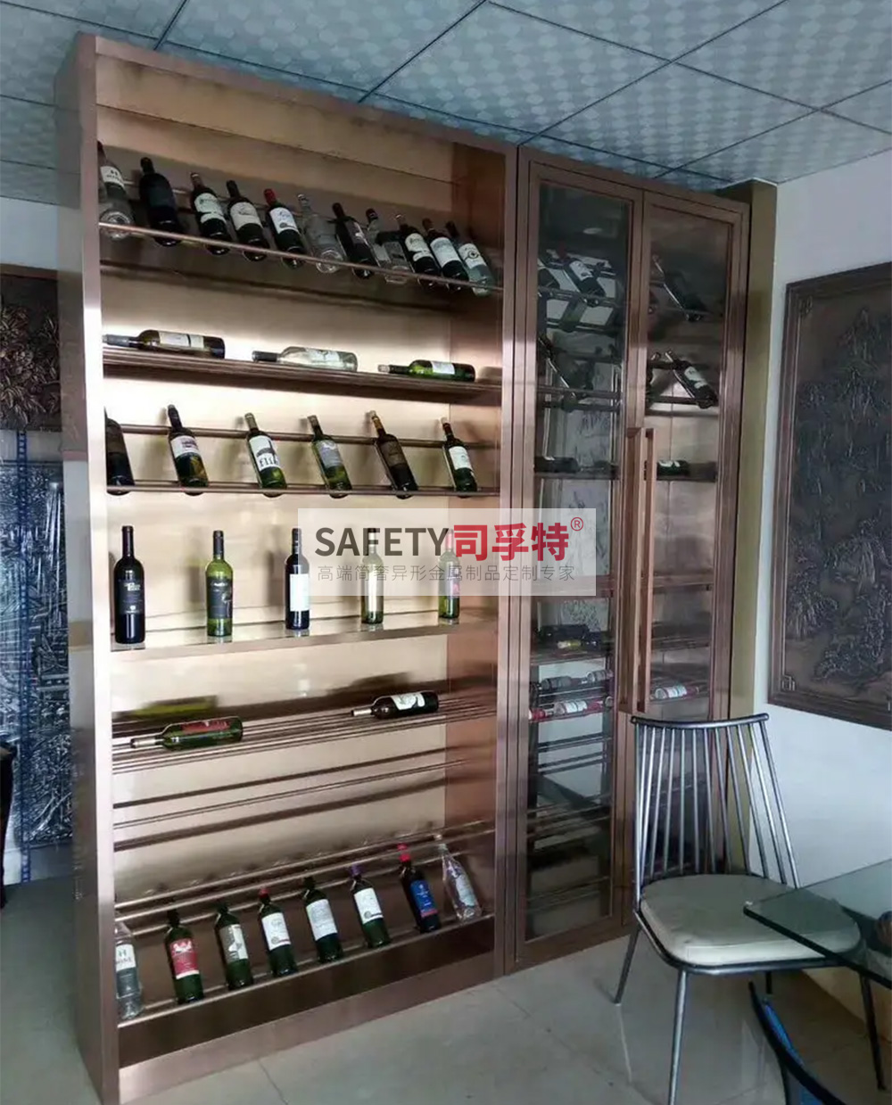 不銹鋼酒柜款式多樣，美觀時尚，經(jīng)久耐用(圖4)