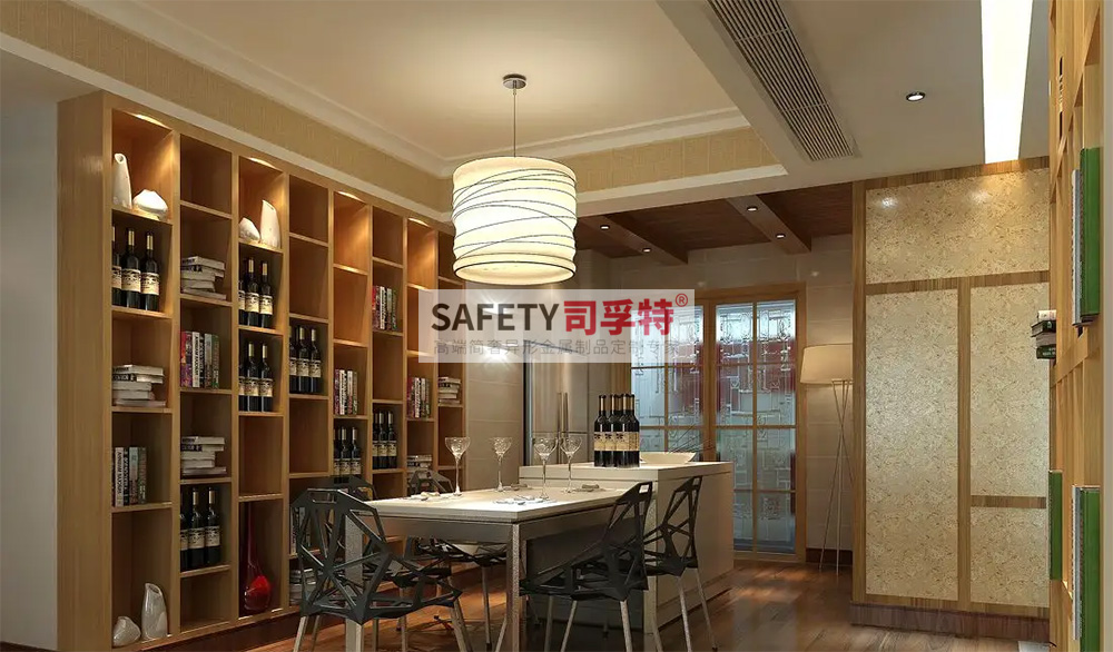 酒柜放到哪里合適？什么酒柜顯得高檔？【不銹鋼酒柜(圖4)
