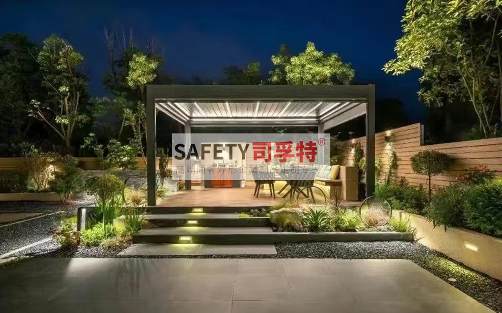 新中式景觀涼亭設(shè)計有哪些注意事項[精致不銹鋼涼亭，鋁藝涼亭](圖1)
